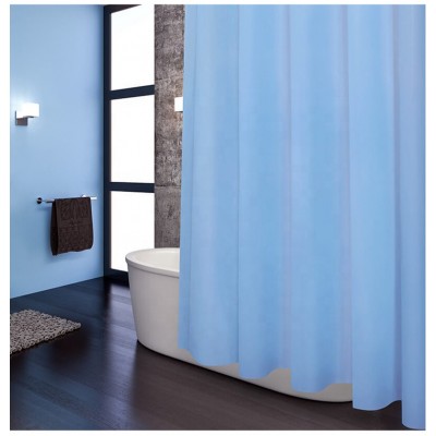 i@home Thick waterproof opaque solid color PEVA shower curtain bathroom