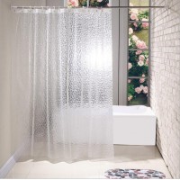 Custom 100%EVA PEVA Waterproof 3d Bath Shower Curtain for Hotel Bathroom Curtains